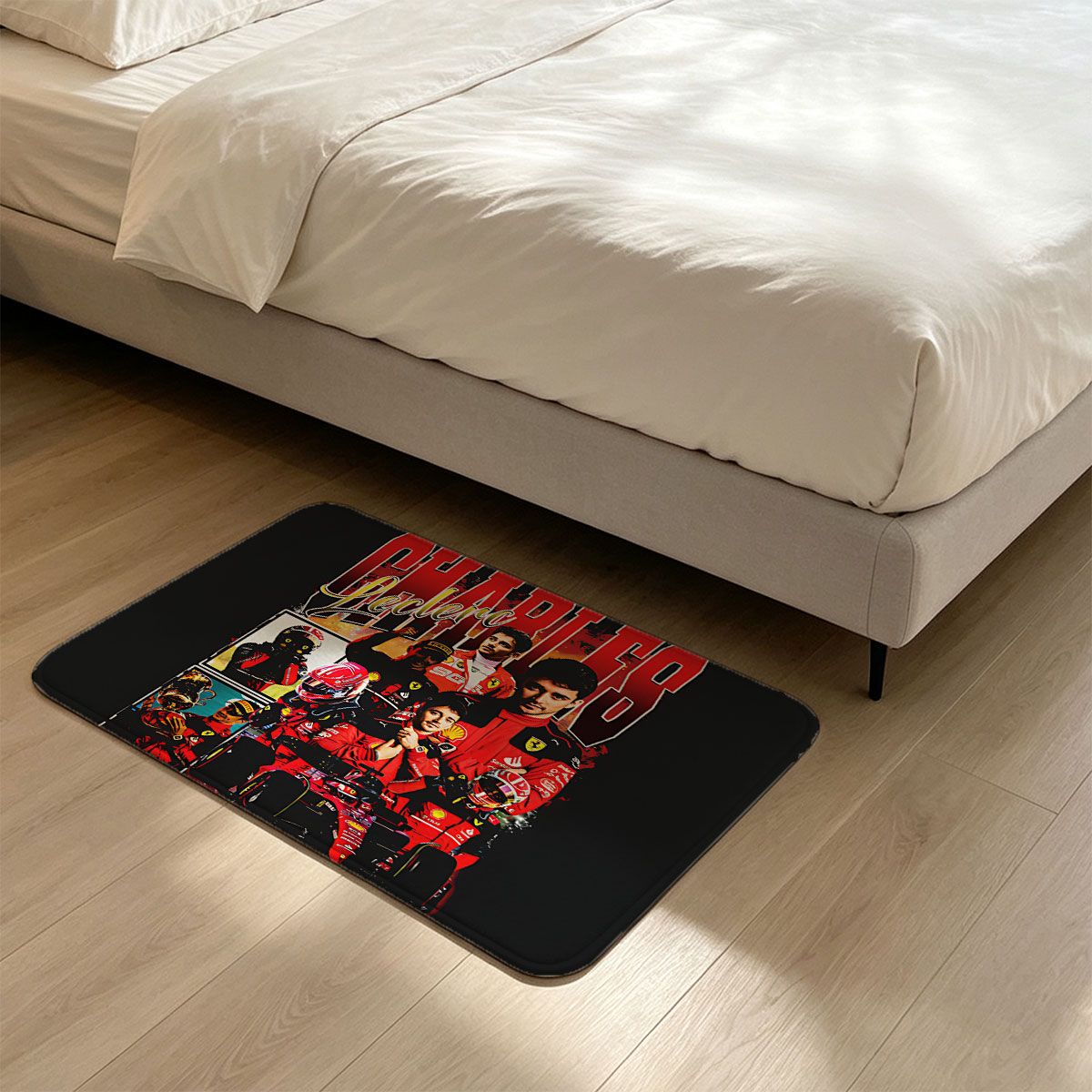 Charles Leclerc Ferrari F1 Racing Driver Collection - Flannel floor mat