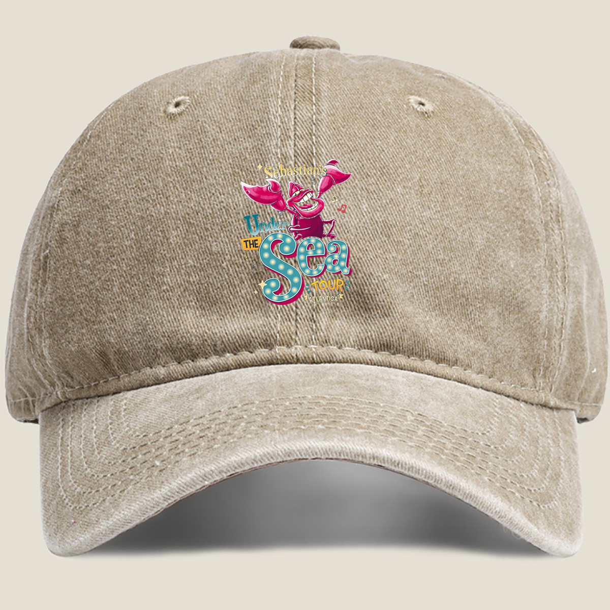 Sebastian's Under the Sea Tour Atlantica - Washed Denim - Baseball Cap
