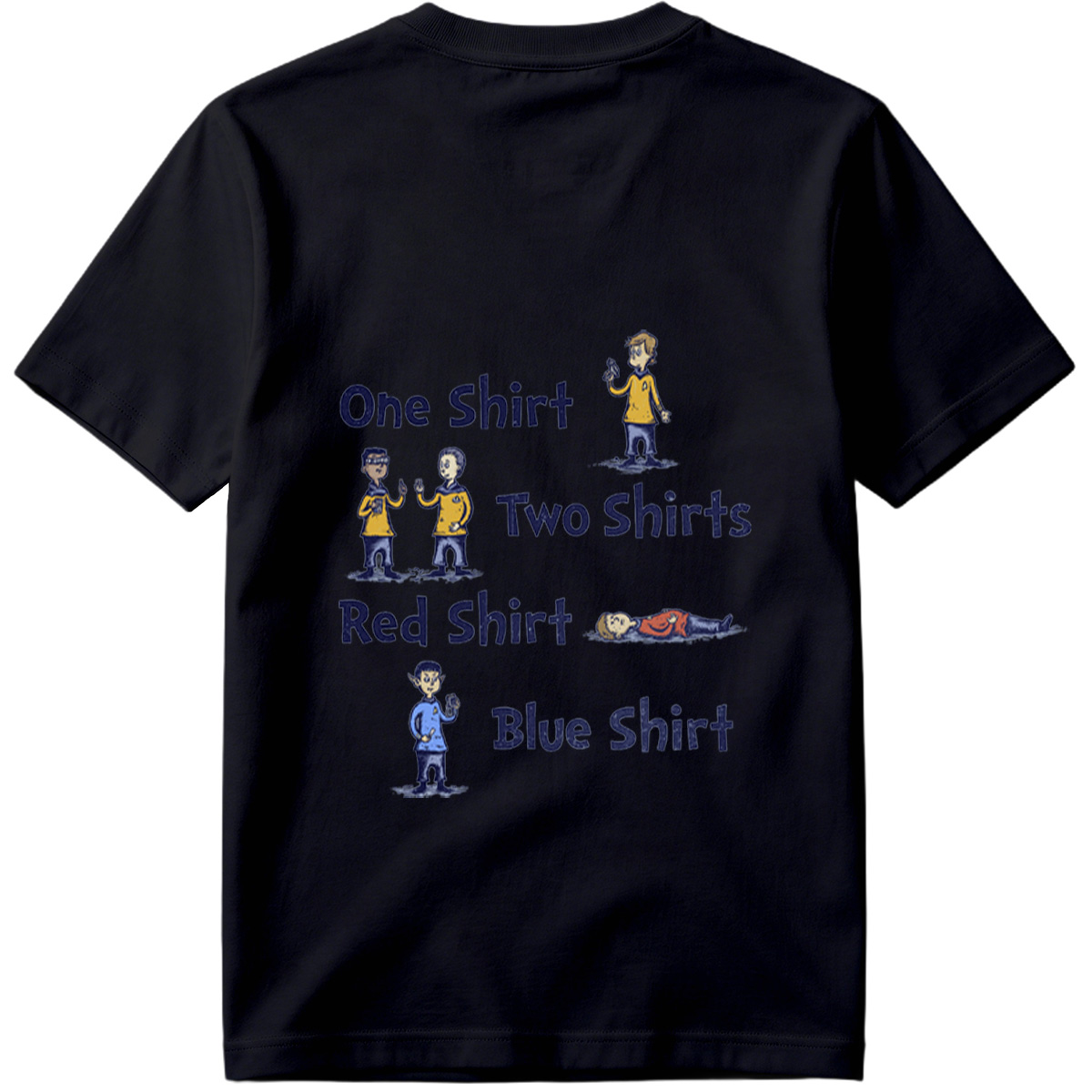 Star Trek: One Shirt, Two Shirts, Red Shirt, Blue Shirt - Tee
