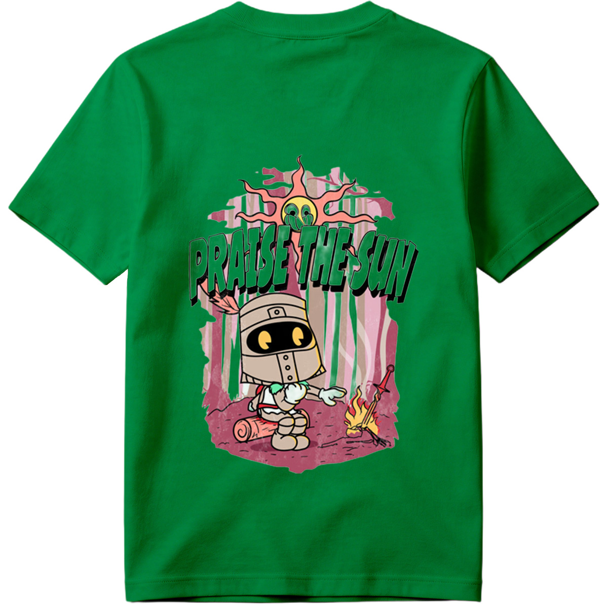 Praise the Sun - Knight and Sun Character Art - Tee