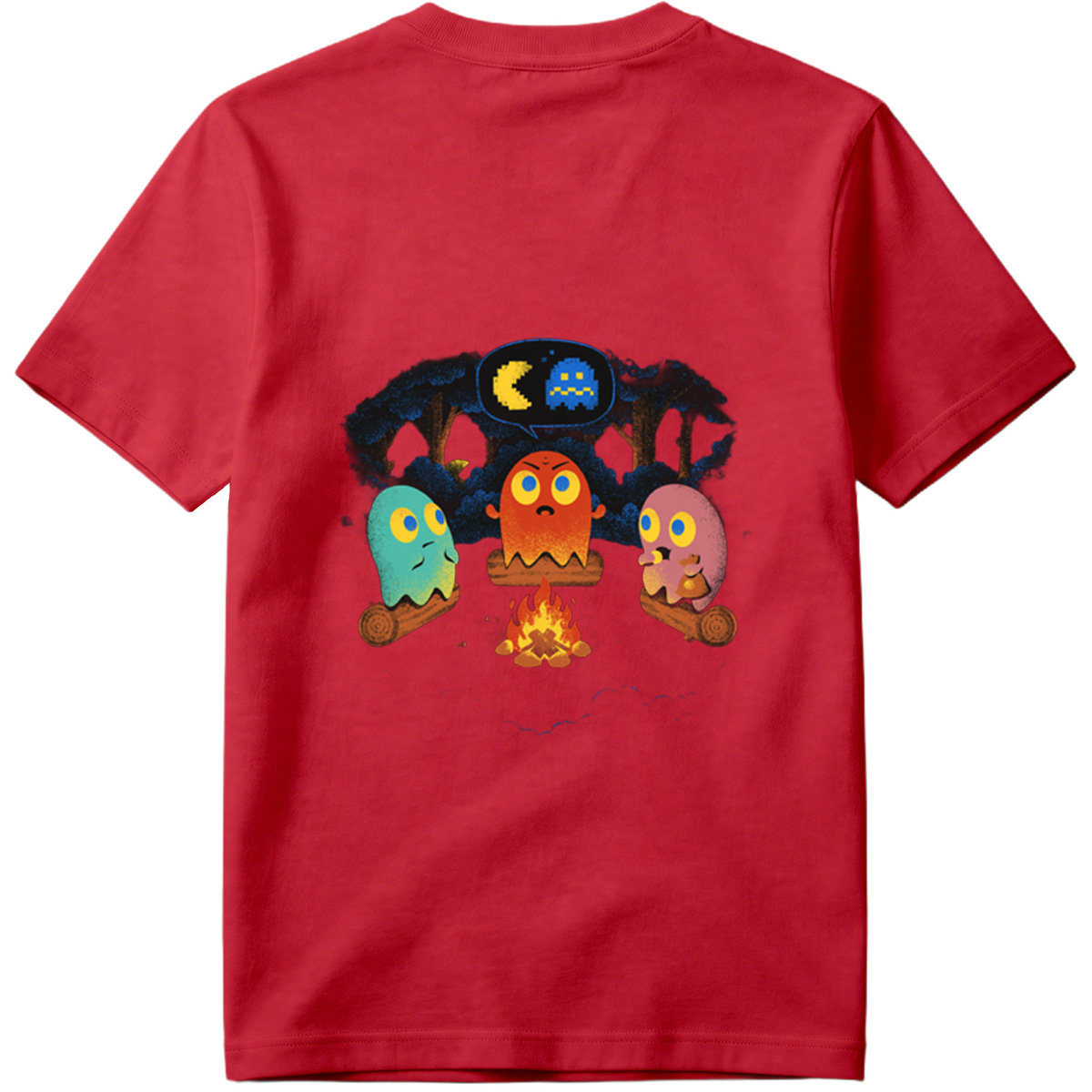 Pac-Man Ghosts Campfire Story - Tee