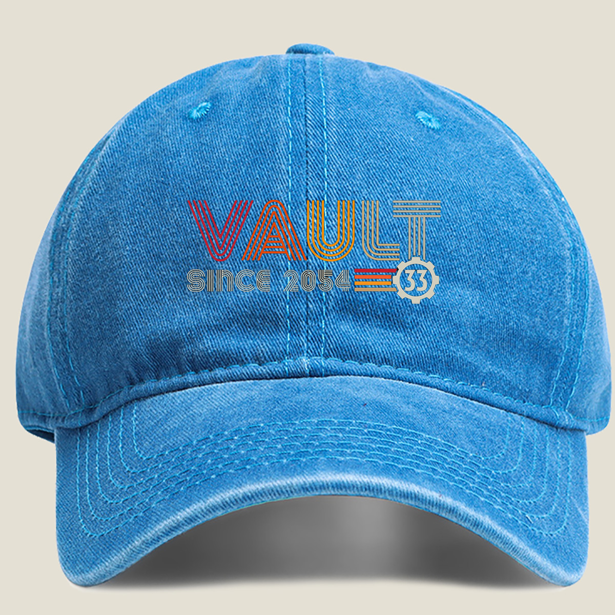Vault 33 Since 2054 - Washed Denim - Baseball Cap