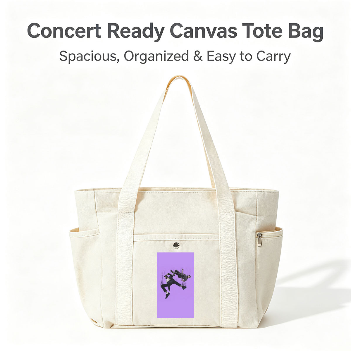 The Weeknd Falling Through Space in Purple Void - Multi-pocket bags