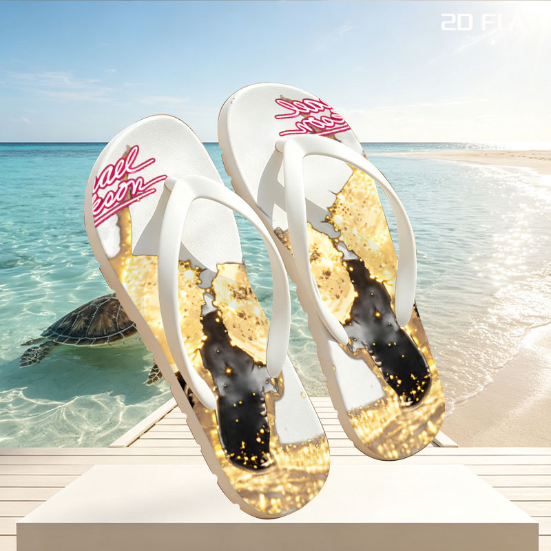 Michael Jackson: Iconic Dance Pose with Glittering Effects -  flip-flops