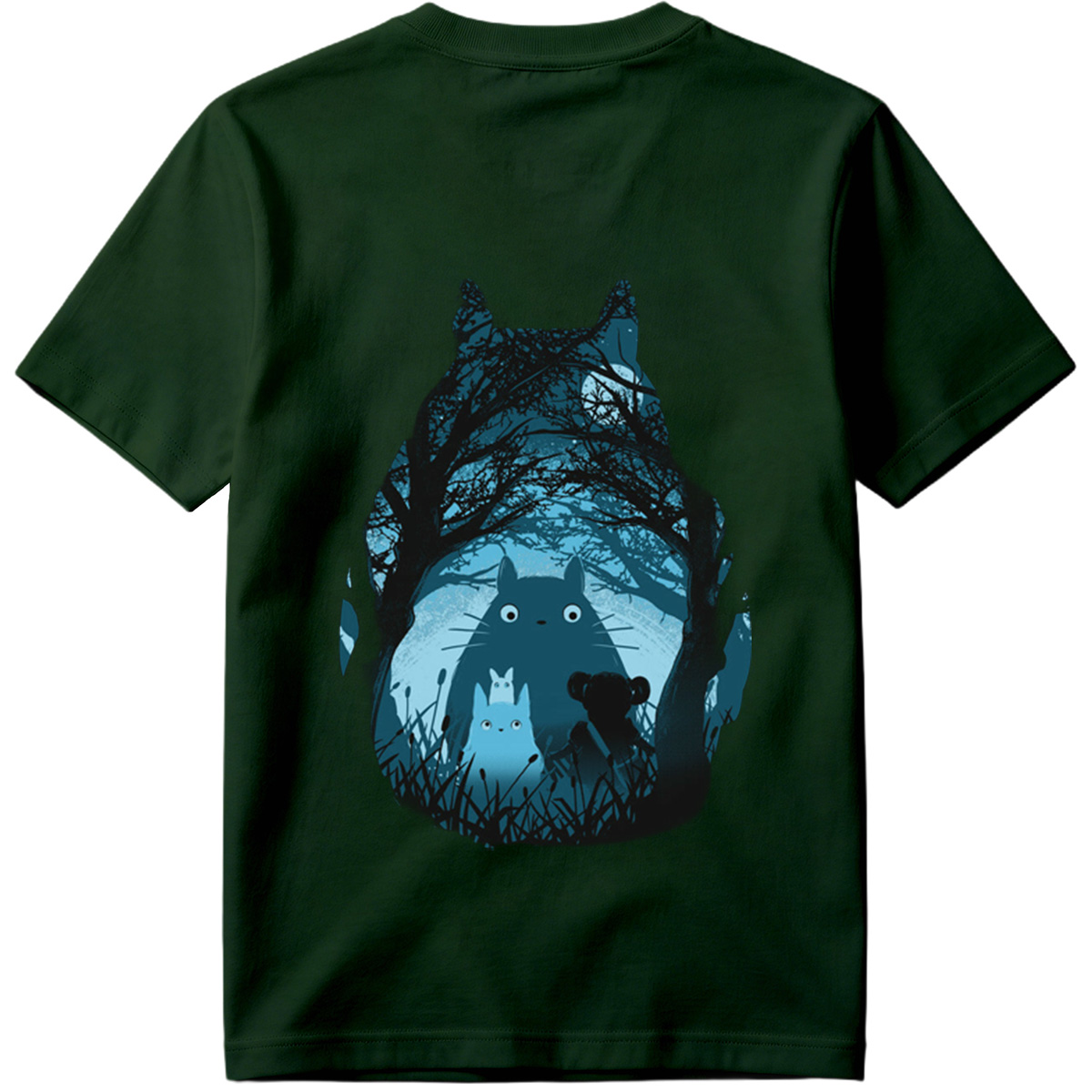 Totoro and Friends in the Moonlit Forest - Tee