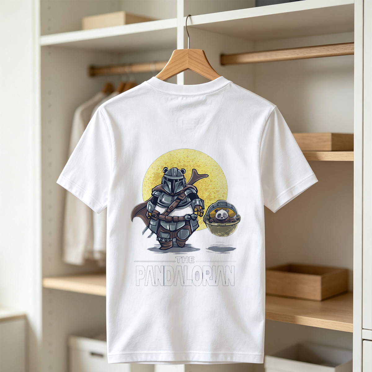 The Mandalorian with Panda Baby - Tee