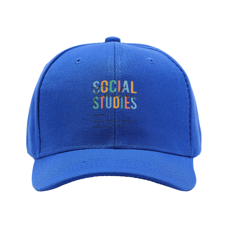 1pc New Baseball Cap Social Studies Print Unisex Adjustable Hat for Outdoor Activities Adults and Teens