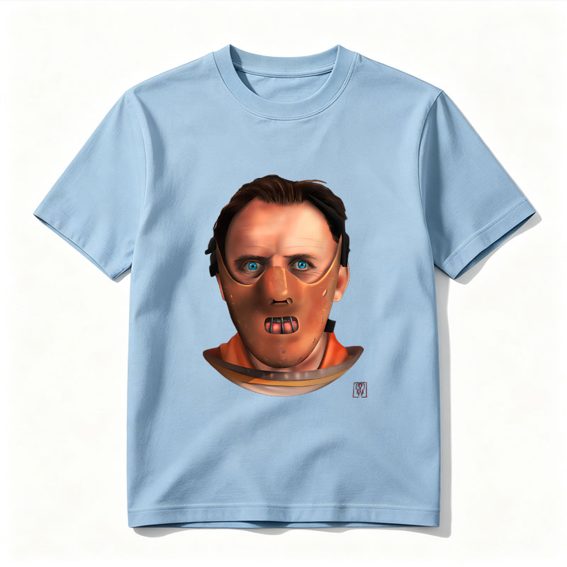 Anthony Hopkins as Hannibal Lecter in a Cyberpunk Mask - Tee