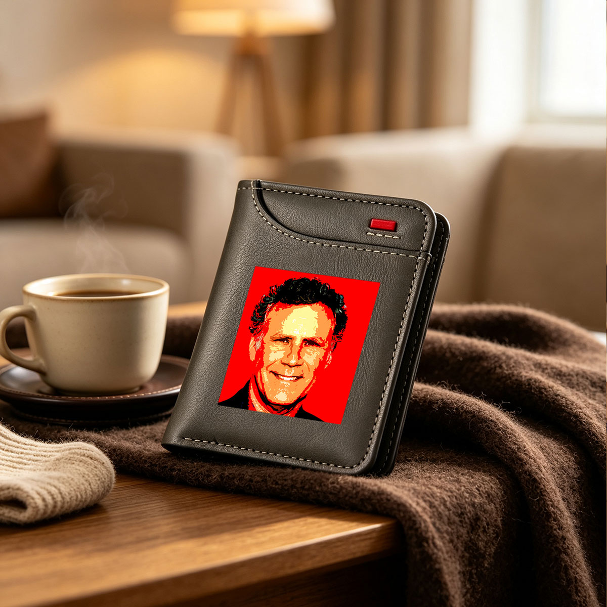 Will Ferrell Pop Art Portrait - Vertical Style Wallet