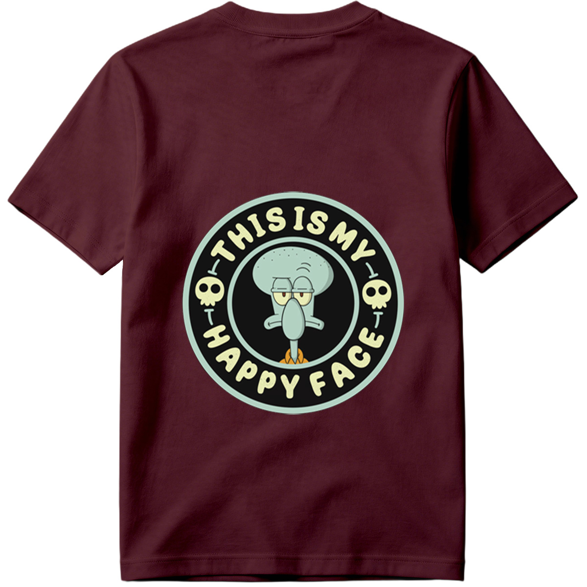 Squidward This Is My Happy Face - Tee