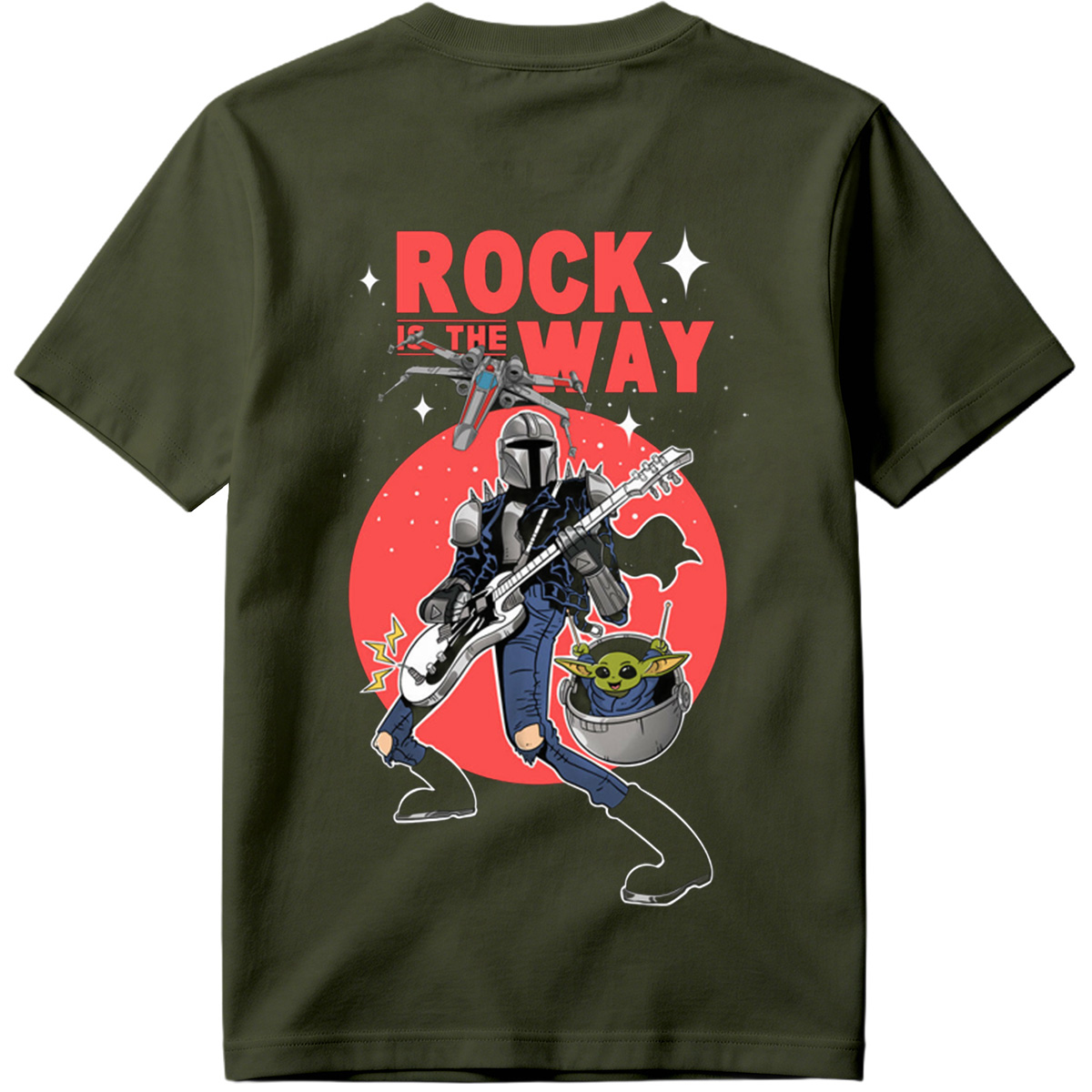 The Mandalorian & Grogu Rock Star Design - Tee