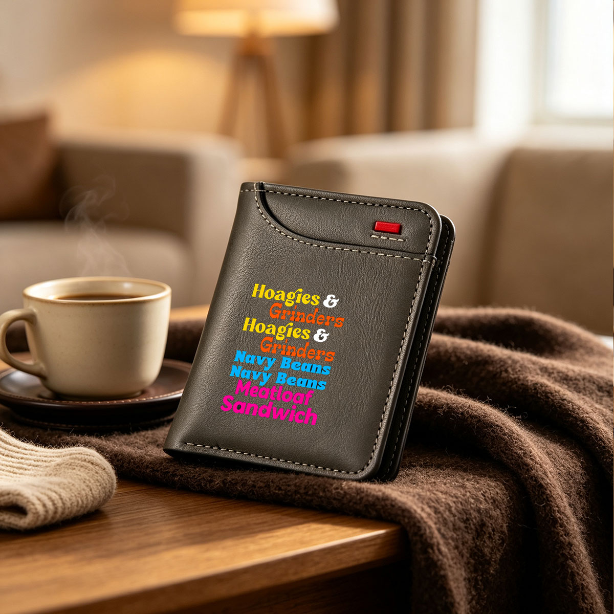 Hoagies & Grinders, Navy Beans, Meatloaf Sandwich - Vertical Style Wallet