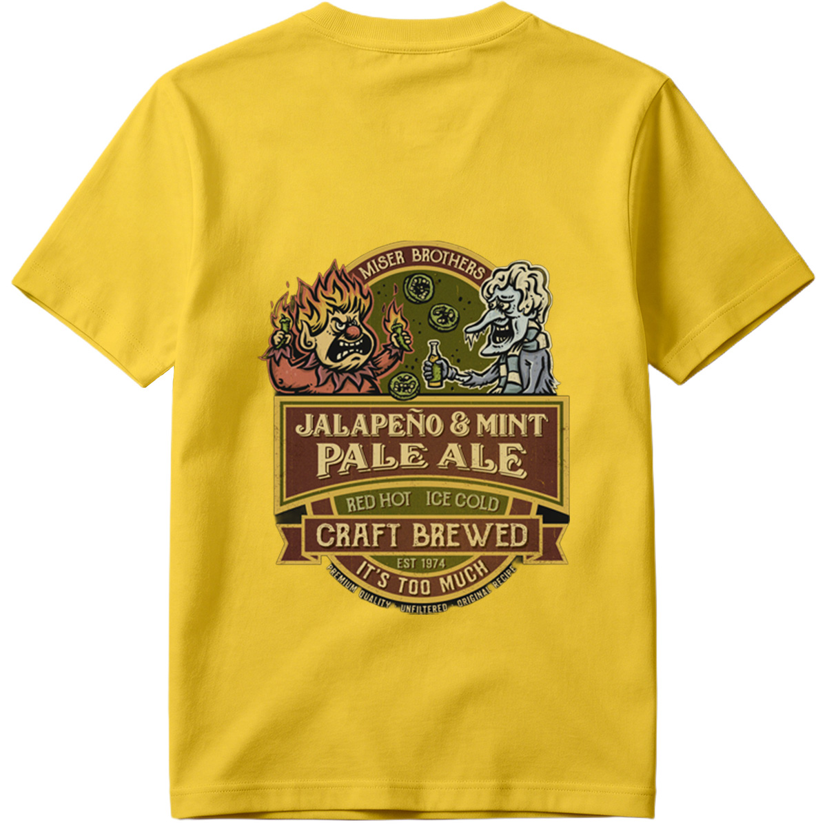 Miser Brothers Jalapeno & Mint Pale Ale Craft Brewed - Tee