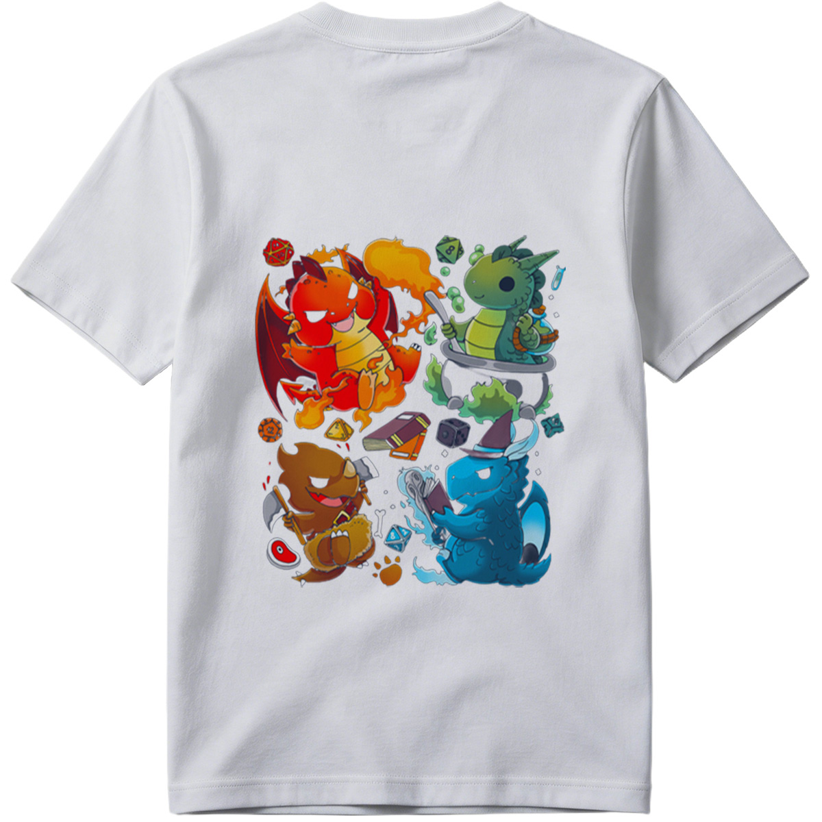 Dragon Quest: Fire, Nature, Earth, and Water Elements - Tee