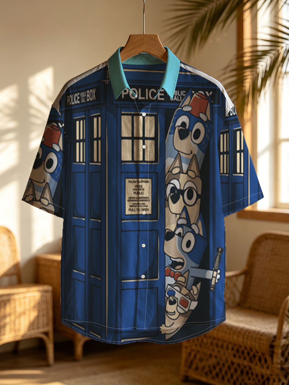 Bluey and Family in the TARDIS: A Whimsical Time Travel Adventure -  Shirt