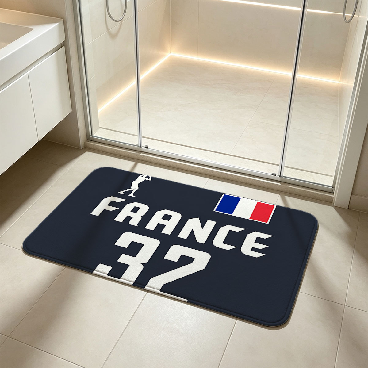 France Basketball Jersey #32 - Flannel floor mat