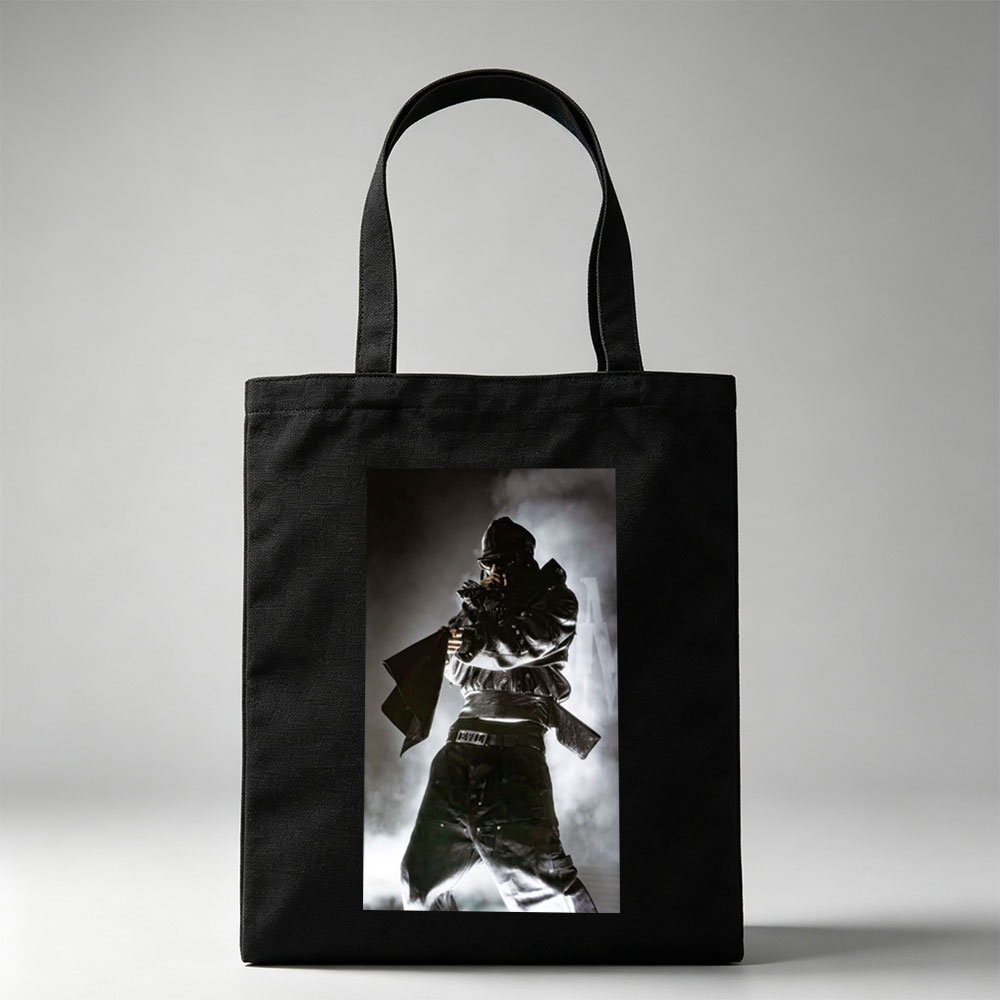 Mortal Kombat - Scorpion in Action Pose with Smoke Background - Canvas tote bags