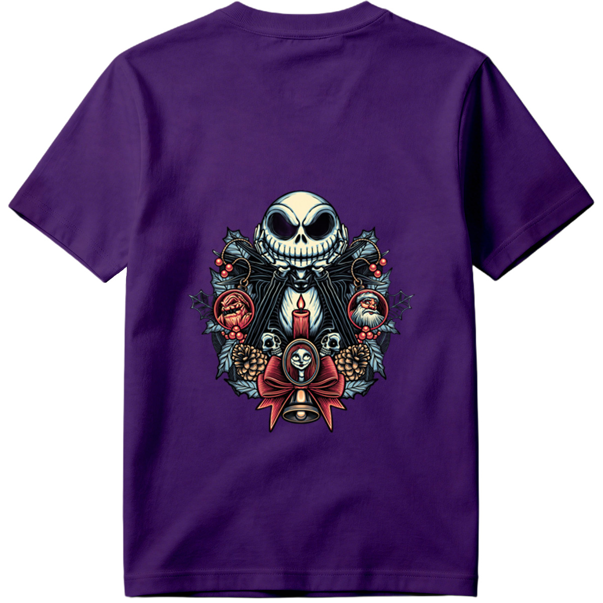 The Nightmare Before Christmas: Jack Skellington, Sally, and Santa Ornaments - Tee