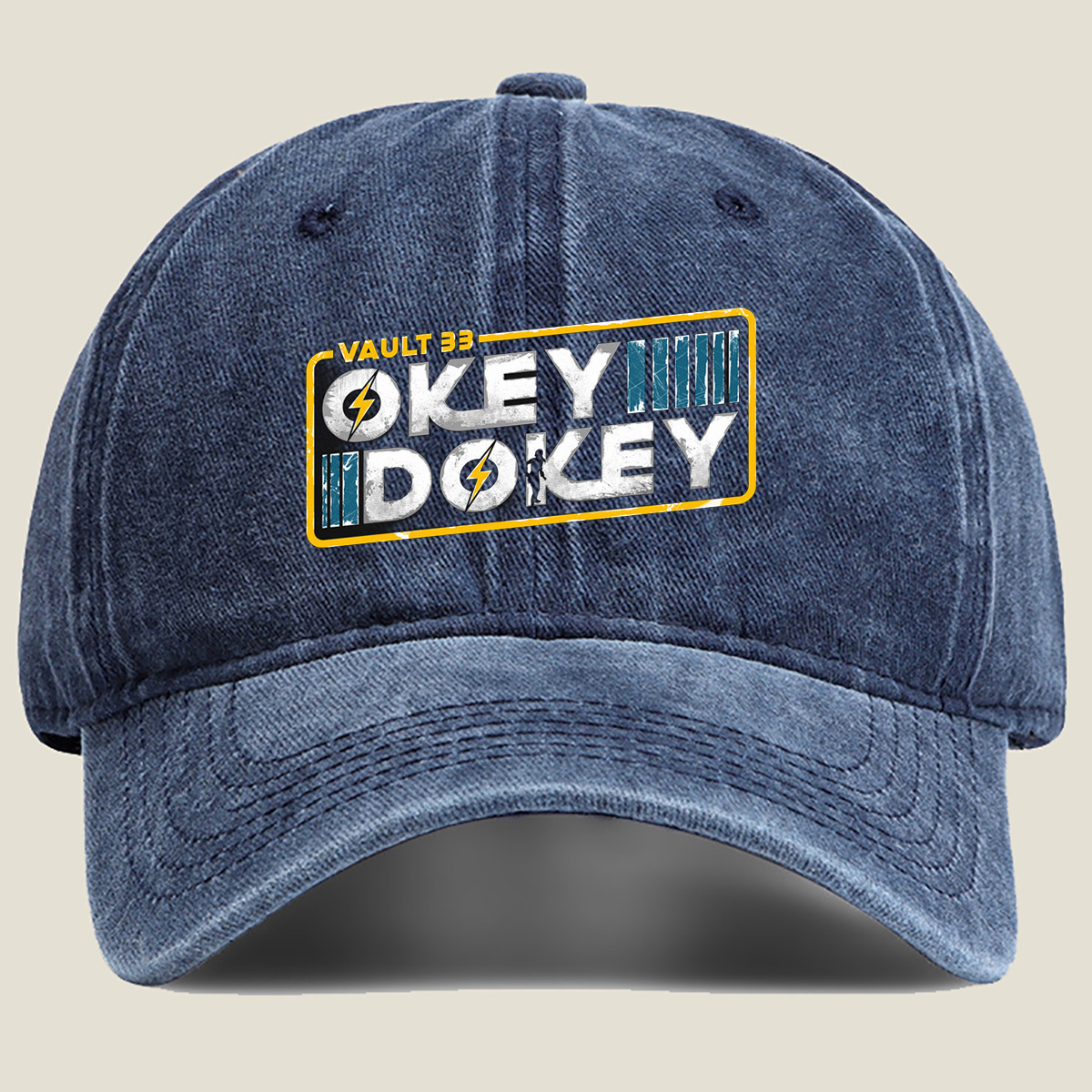 Vault 33: Okey Dokey - Washed Denim - Baseball Cap