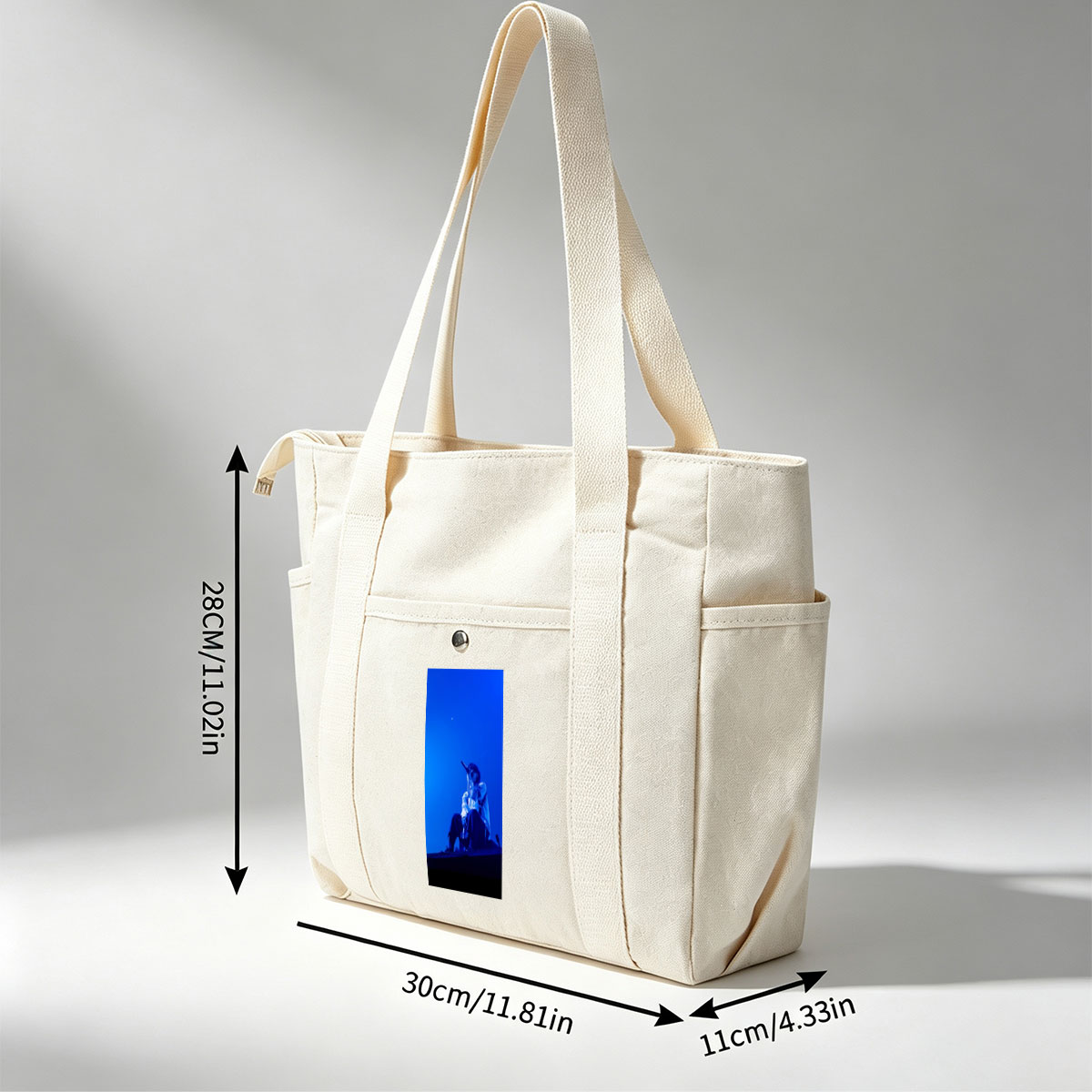Troye Sivan Performing on Stage Under Blue Lighting - Multi-pocket bags