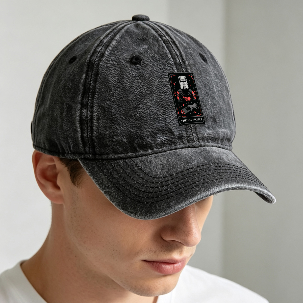 The Invincible Knight - Washed Denim - Baseball Cap