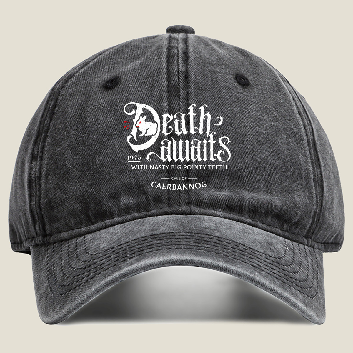Death Awaits: Cave of Caerbannog - Washed Denim - Baseball Cap