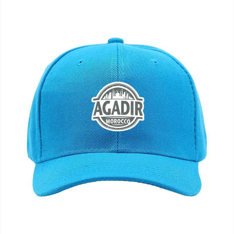 1pc New Baseball Cap Agadir Morocco City Print Adjustable Unisex Hat for Travel Outdoor Activities Adults Men Women Fashion Streetwear Sun Protection Casual Wear