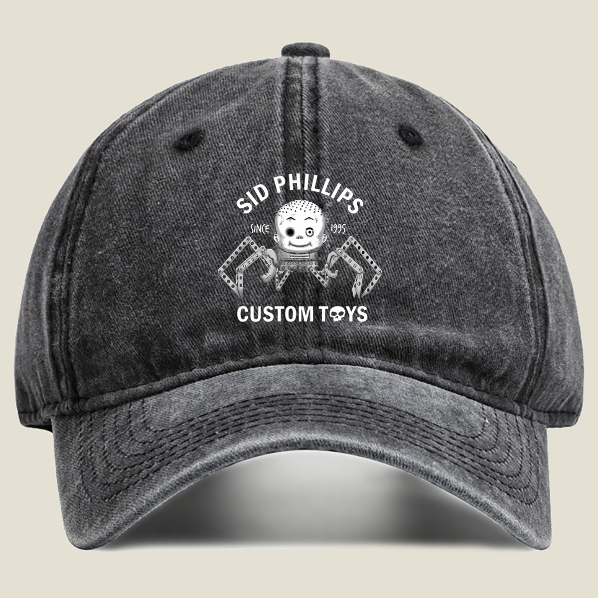 Sid Phillips Custom Toys Since 1995 - Washed Denim - Baseball Cap
