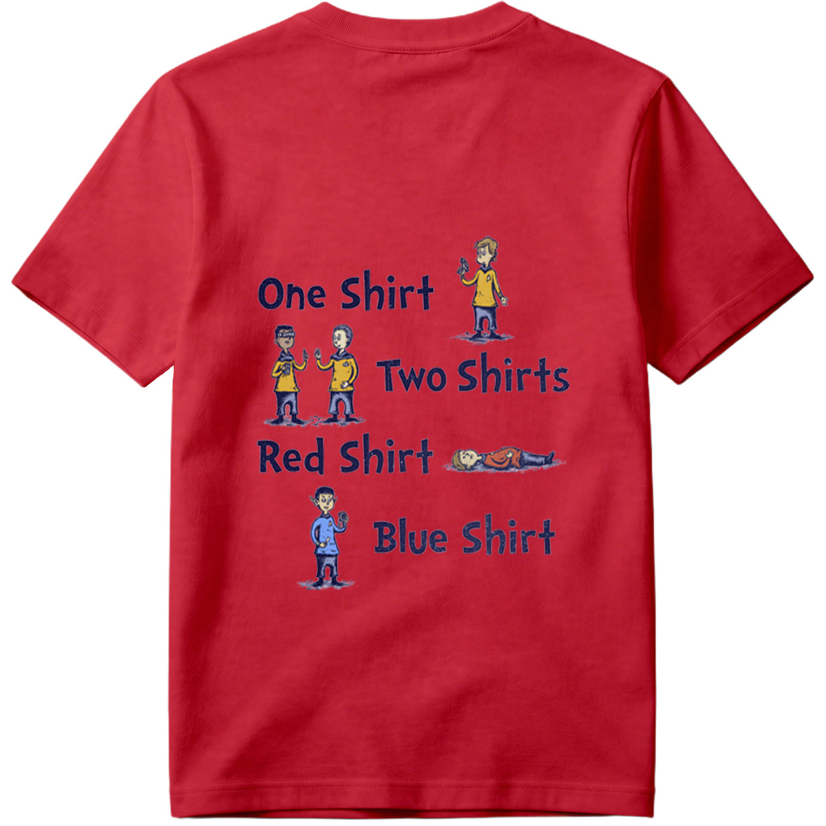 Star Trek: One Shirt, Two Shirts, Red Shirt, Blue Shirt - Tee