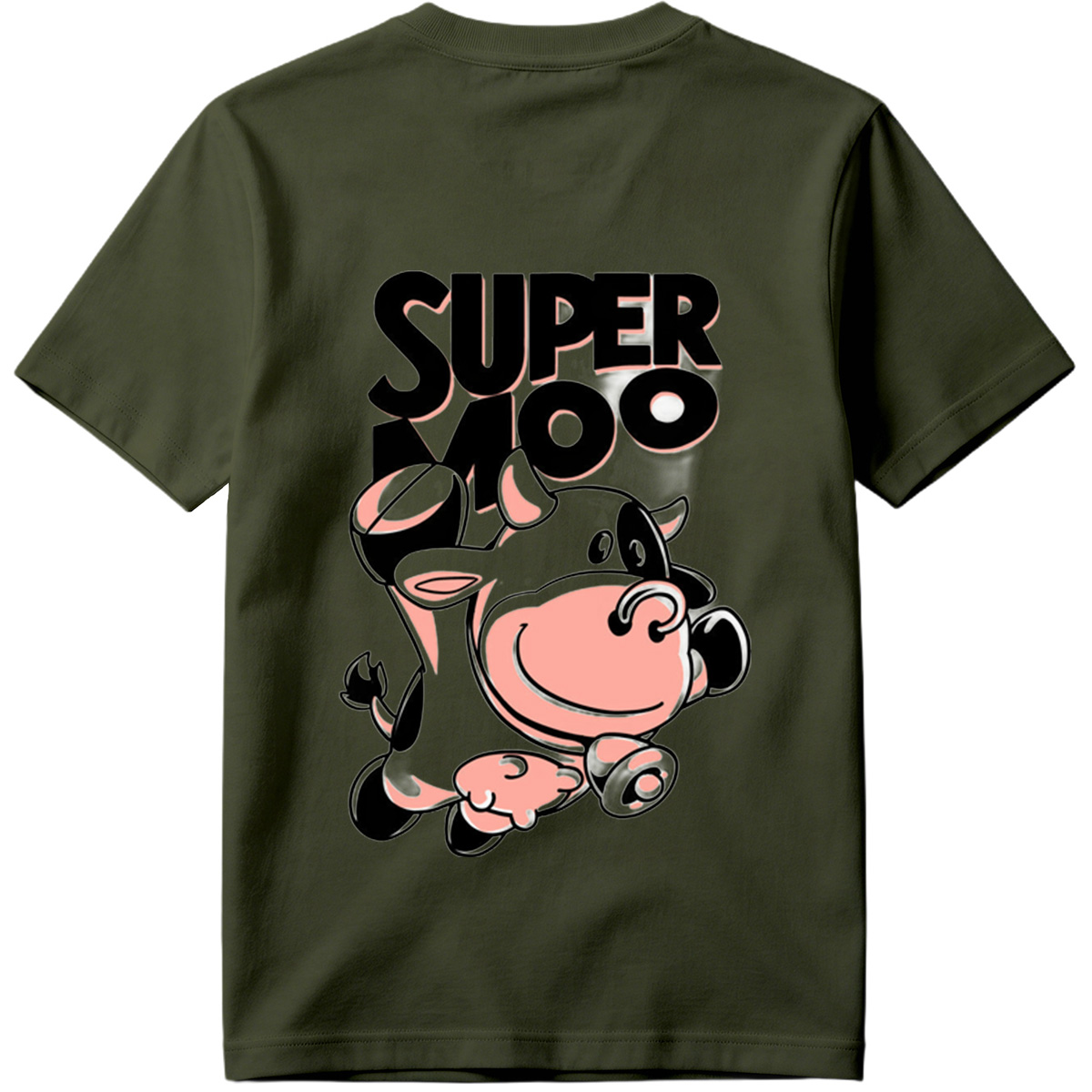 Super Moo Cow Character Design - Tee