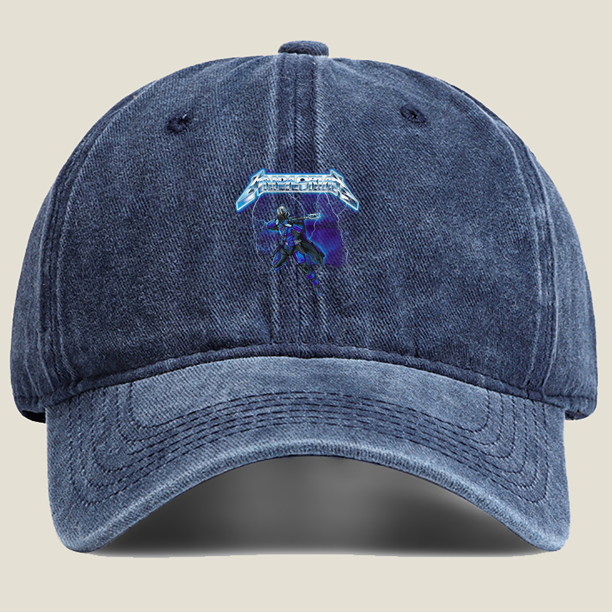 Mandalorian: Blast the Lightning - Washed Denim - Baseball Cap
