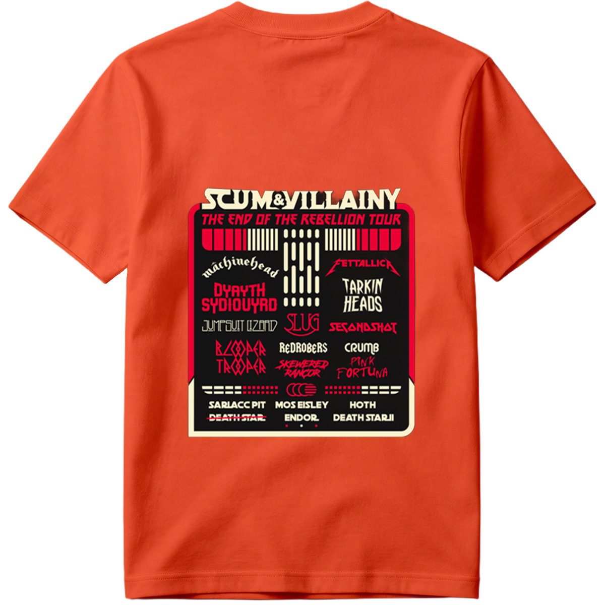 Scum & Villainy: The End of the Rebellion Tour – Star Wars Inspired Band Lineup - Tee