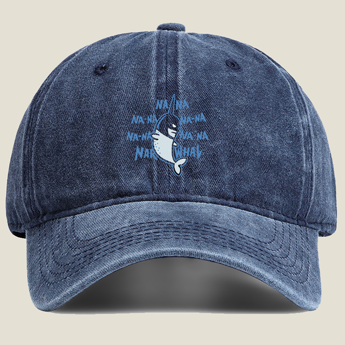 Na-Na-Na-Na-Narwhal - Washed Denim - Baseball Cap