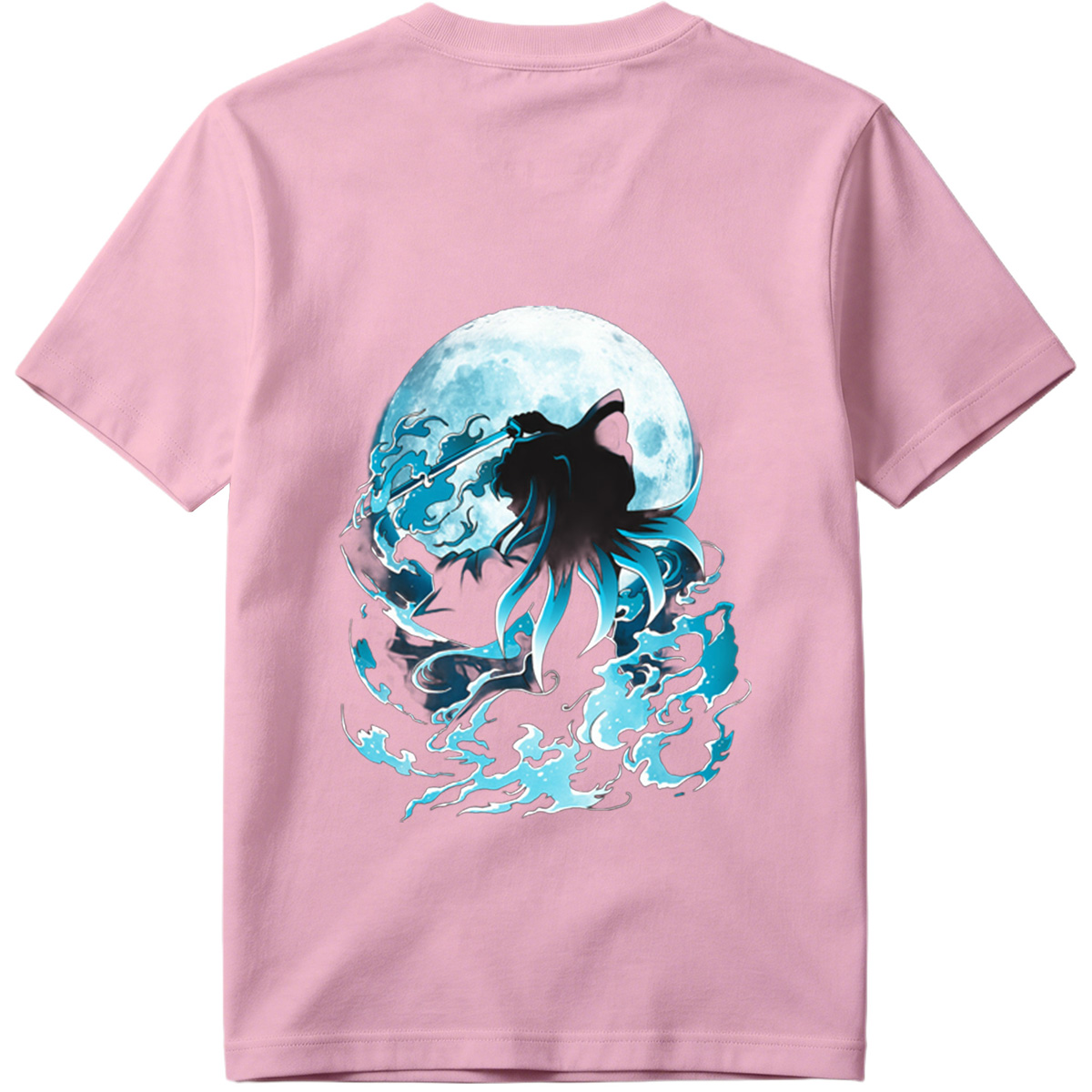 Samurai Warrior Under Full Moon - Tee