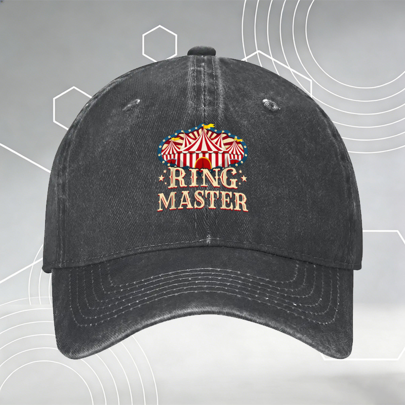 New Baseball Cap with Red Spider Lily Print and 