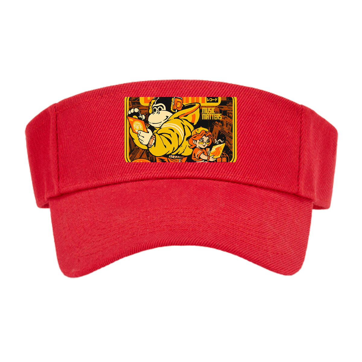 Banana Records: Monkey DJ and Girl with Vinyl, Music Matters 94'25' -  Visor cap