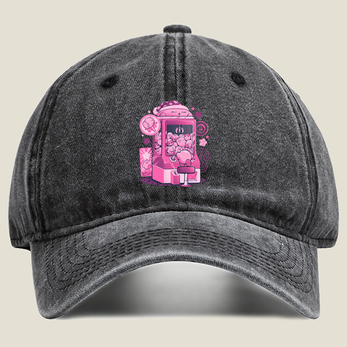 Kirby Claw Machine Adventure - Washed Denim - Baseball Cap