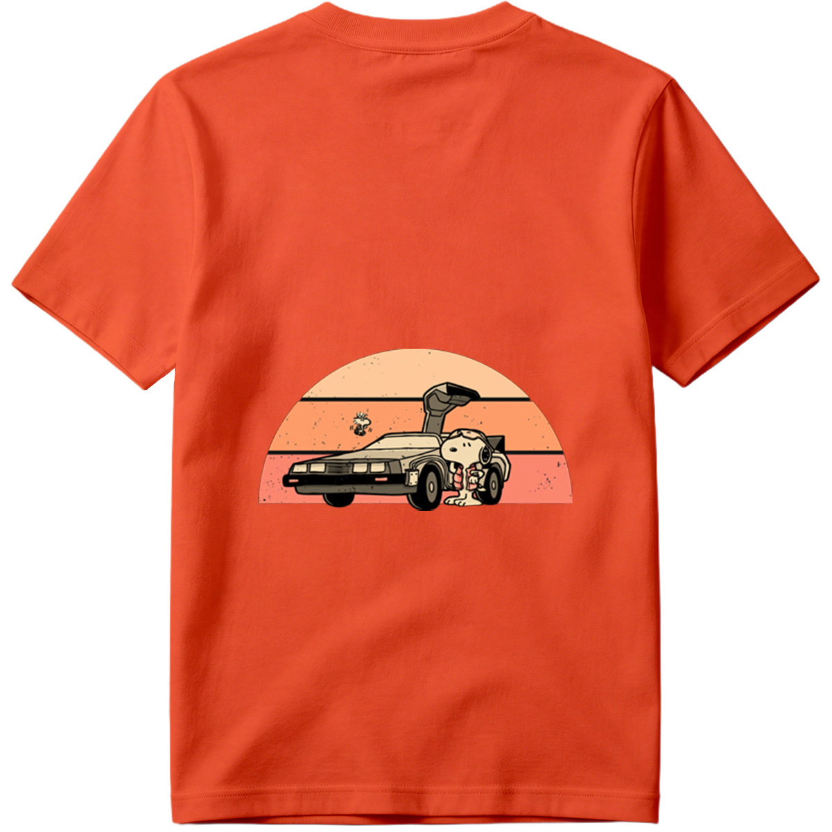Snoopy and Woodstock in a DeLorean - Tee