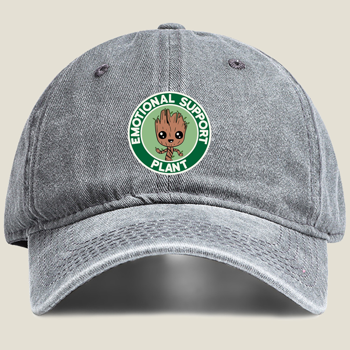 Guardians of the Galaxy: Groot Emotional Support Plant - Washed Denim - Baseball Cap