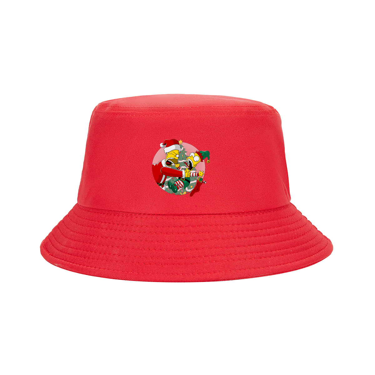 Simpsons Christmas Chaos: Homer and Bart in Holiday Hijinks - Fisherman's Hat