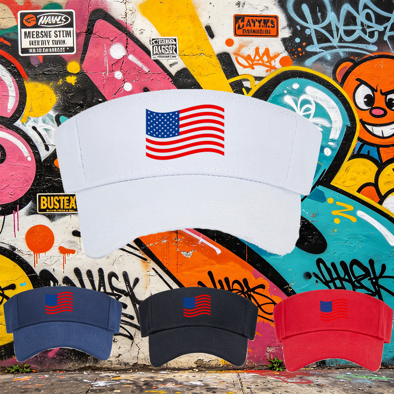 Unisex Classic Mesh Back Hat with USA Flag Print Design - Lightweight Breathable Sun Hat for Outdoor Activities, Perfect for Men and Women Who Love Patriotic Style and Casual Wear