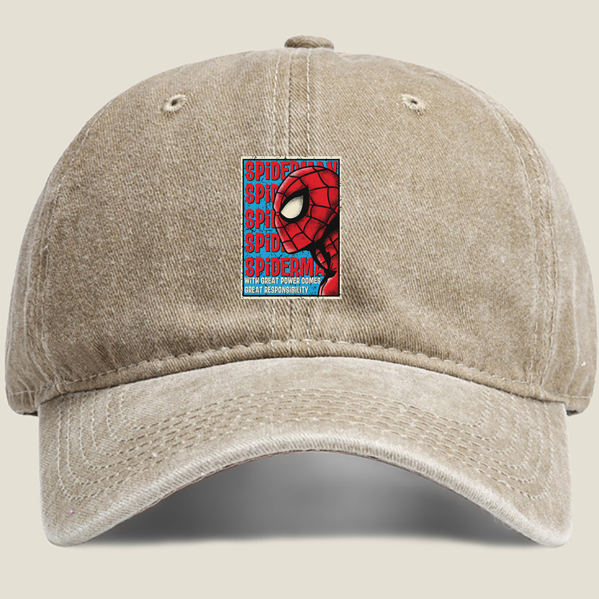 Spider-Man: With Great Power Comes Great Responsibility - Washed Denim - Baseball Cap
