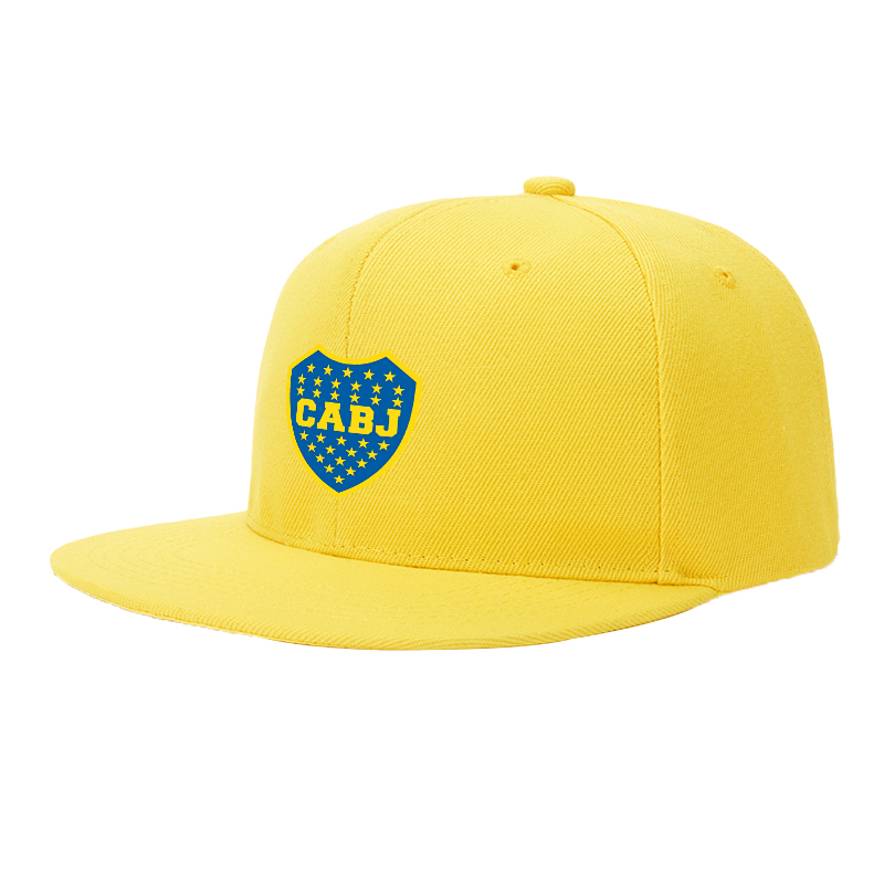 Flat Brim Baseball Cap CABJ Shield Logo Print Streetwear Underground Skate Style for Basketball Court Skate Park Urban Lifestyle Skateboarders Rappers Streetwear Enthusiasts