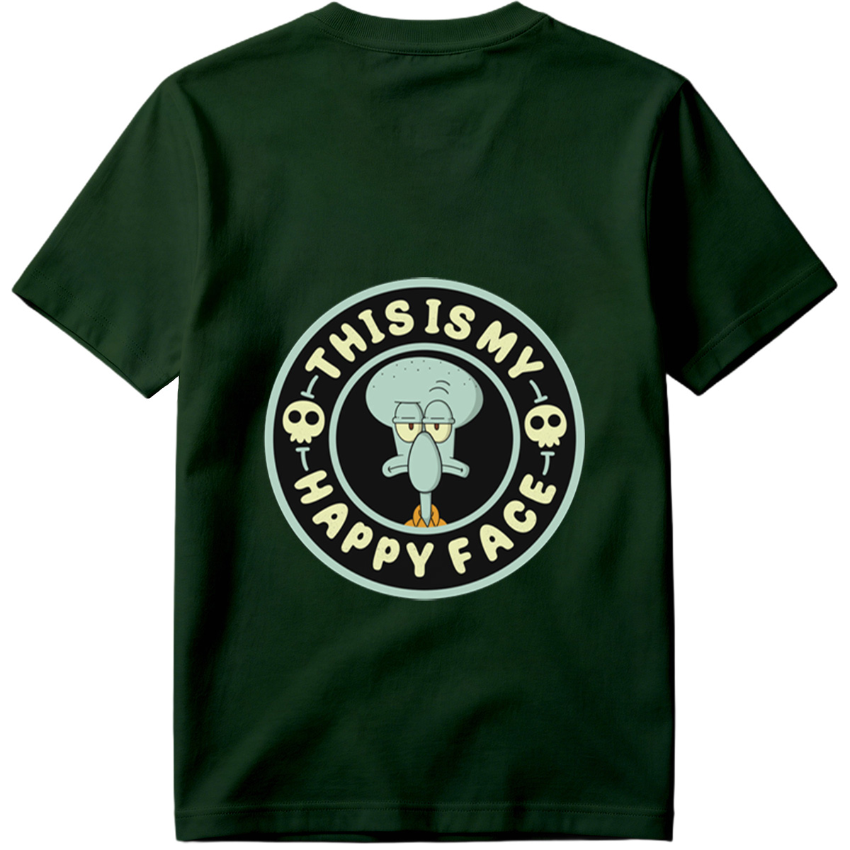 Squidward This Is My Happy Face - Tee