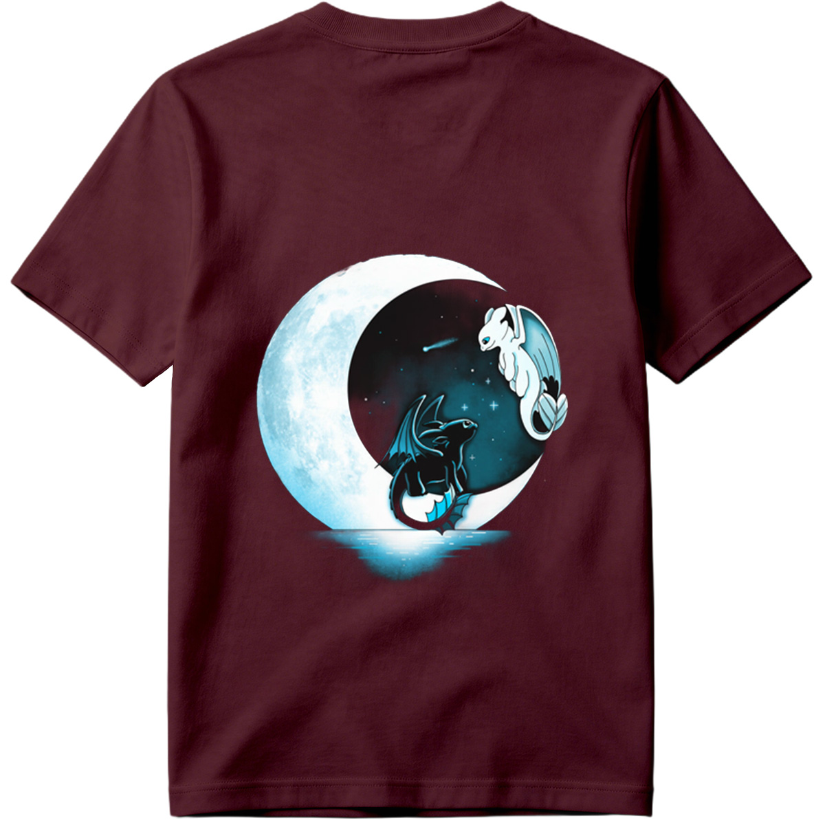 How to Train Your Dragon: Toothless and Light Fury under the Moon - Tee