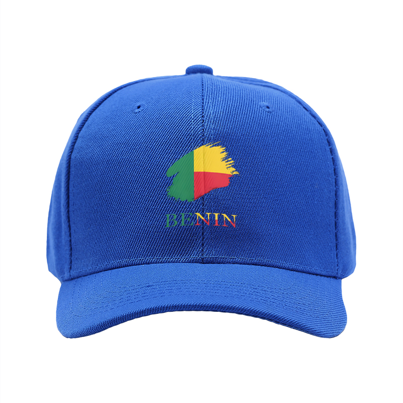 1pc New Baseball Cap with Benin Flag Print and Text Design Unisex Adjustable Hat for Outdoor Activities and Daily Wear Suitable for Adults Who Love National Culture and Fashion Styles