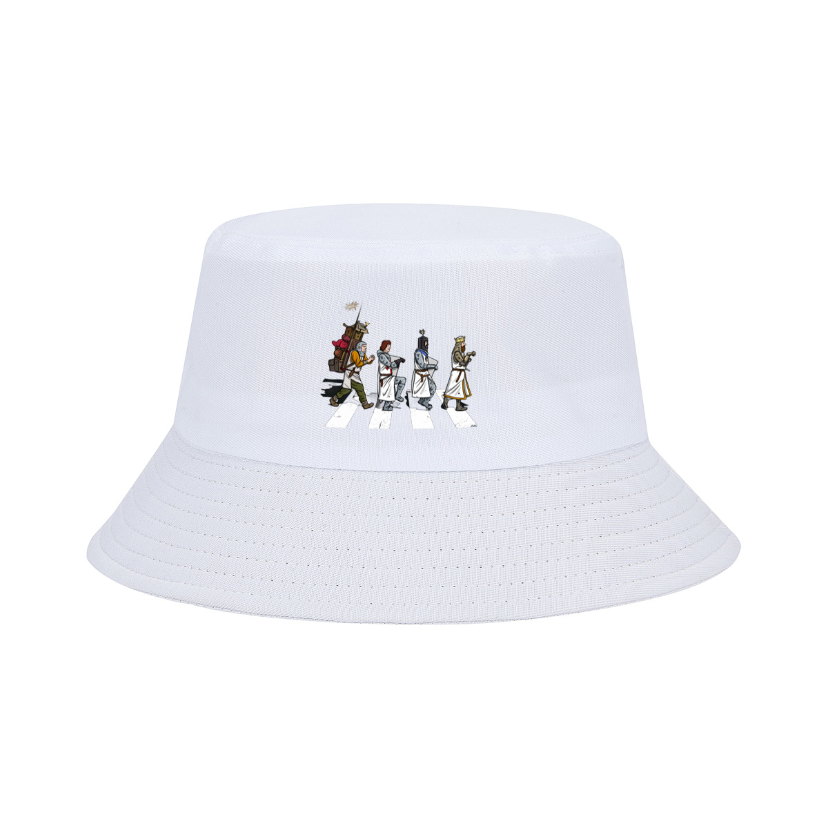The Knights: Monty Python's Holy Grail Characters Crossing the Road - Fisherman's Hat
