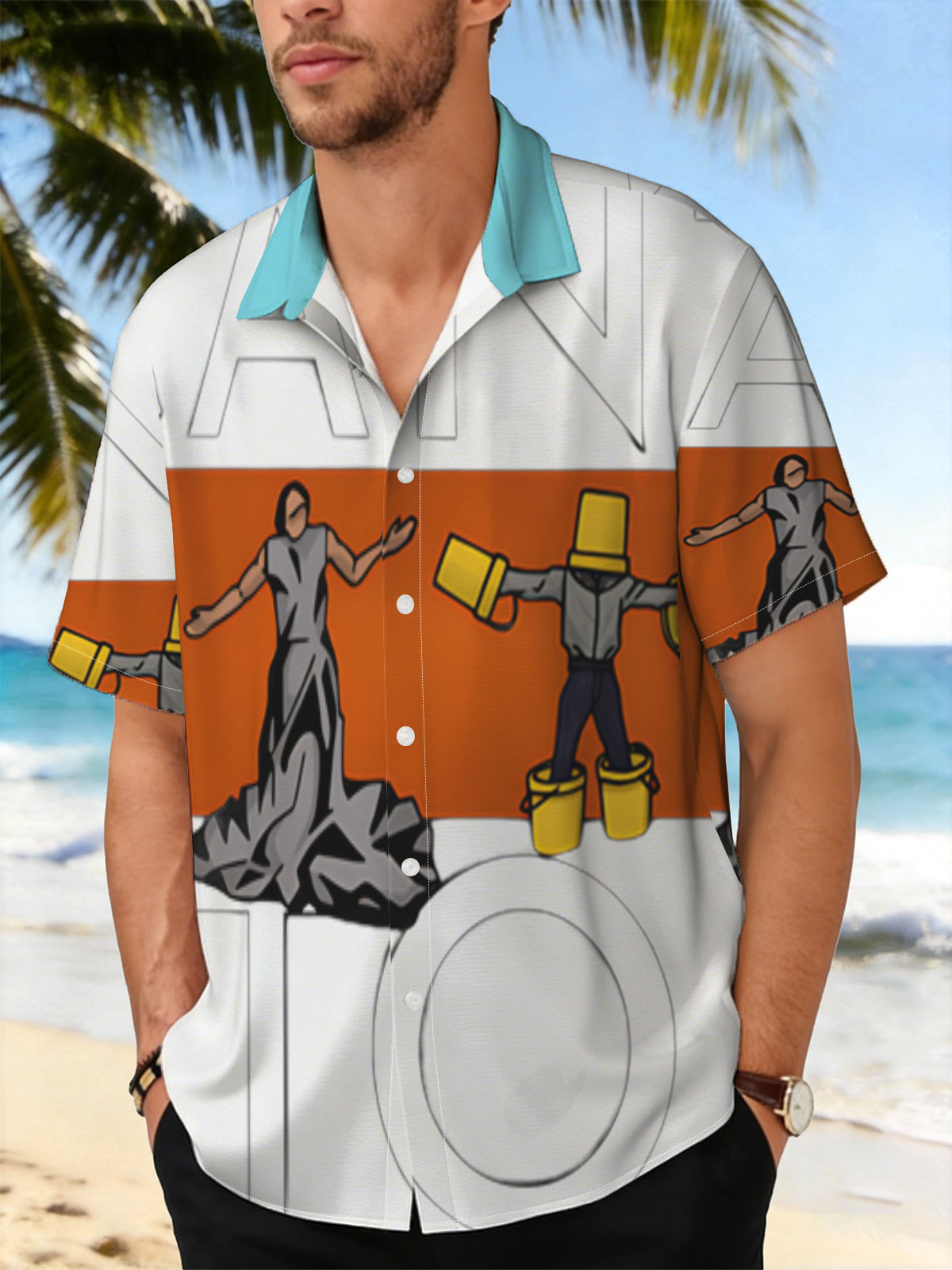 Can't Stop: Hippo Guitarist, Dancer, Bucket Man, and Pink Shirt Guy -  Shirt