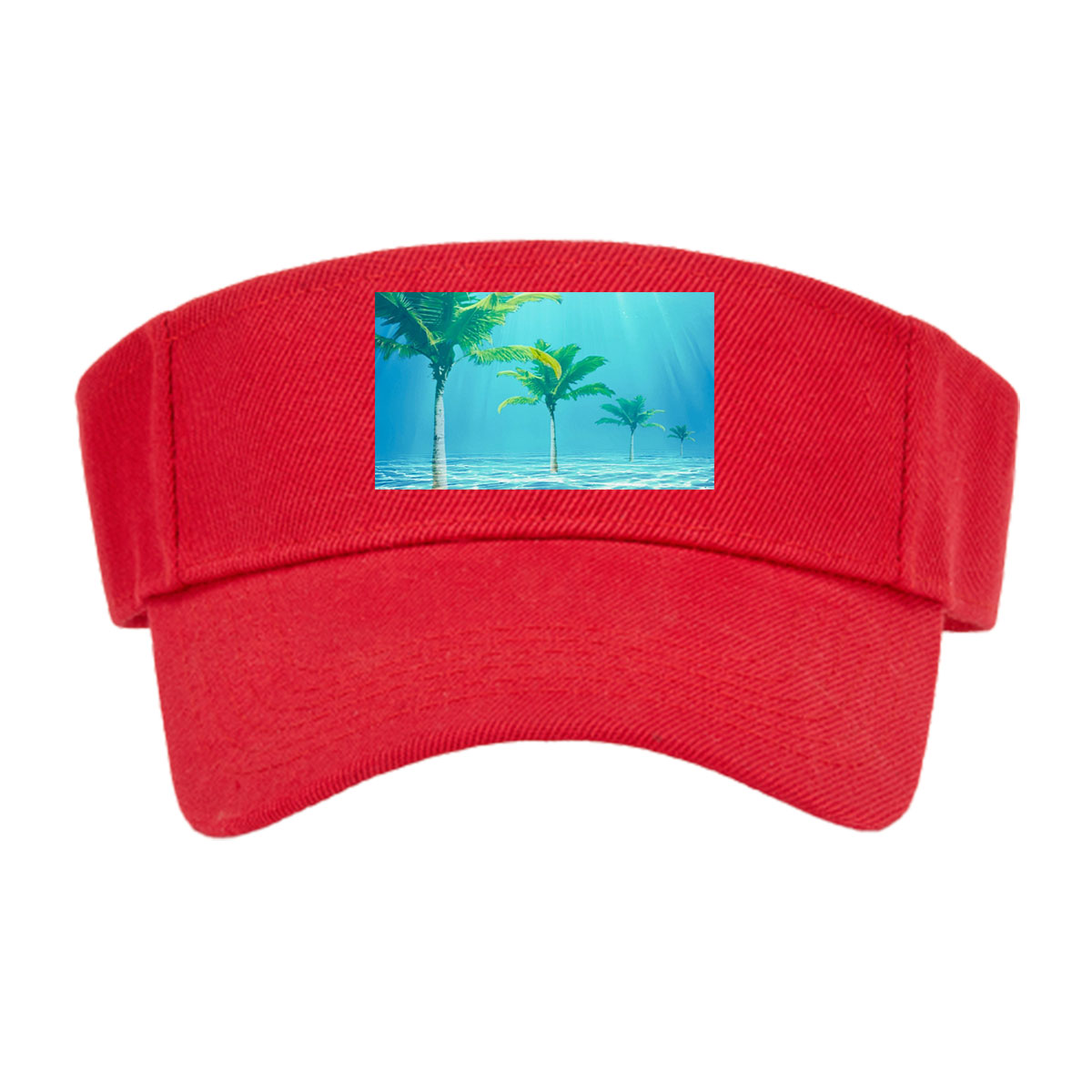 Underwater Palm Trees in Crystal Clear Waters -  Visor cap