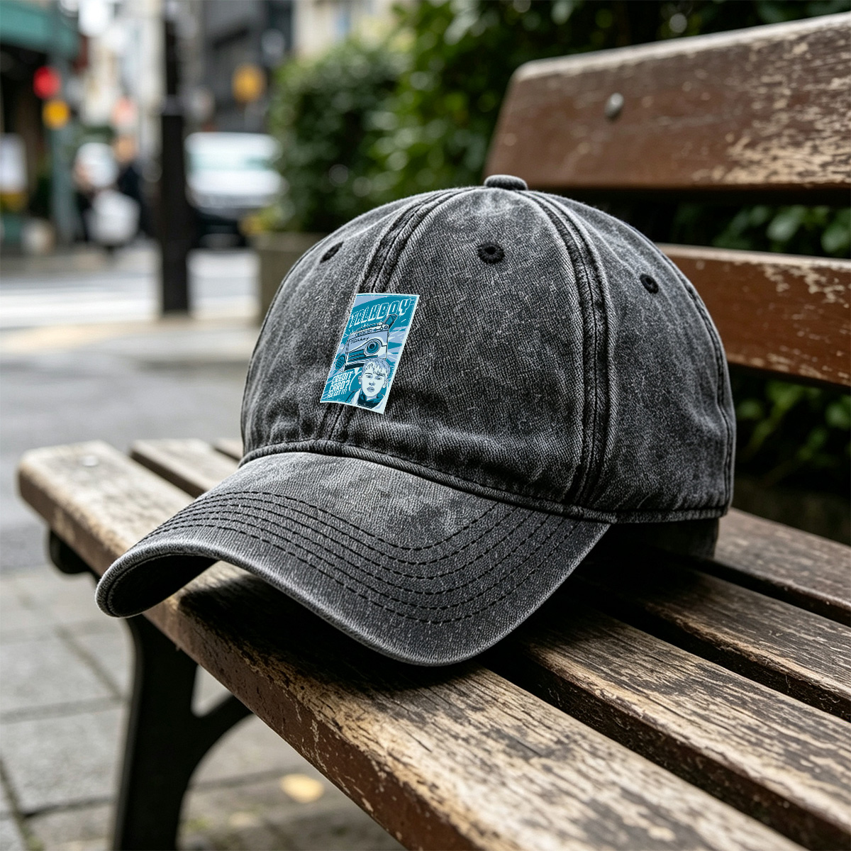 Talkboy: Credit Card? You Got It! - Washed Denim - Baseball Cap
